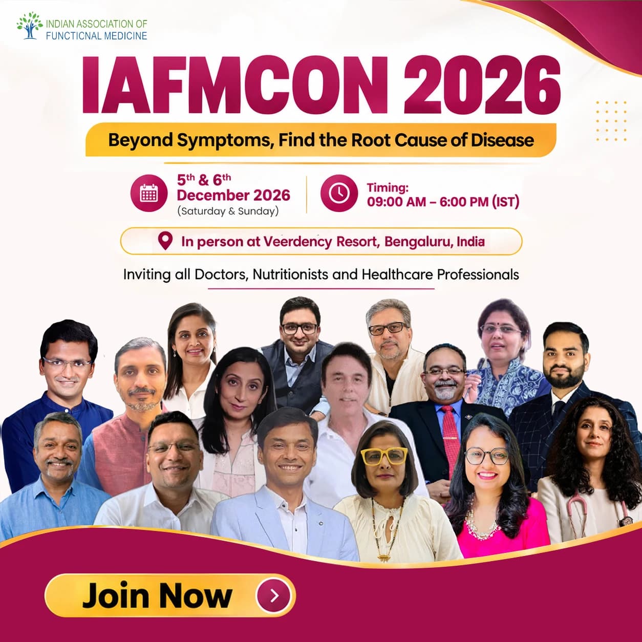 IAFMCON 2026, in person at Veerdency Resort, Bengaluru, 5 and 6 December 2026