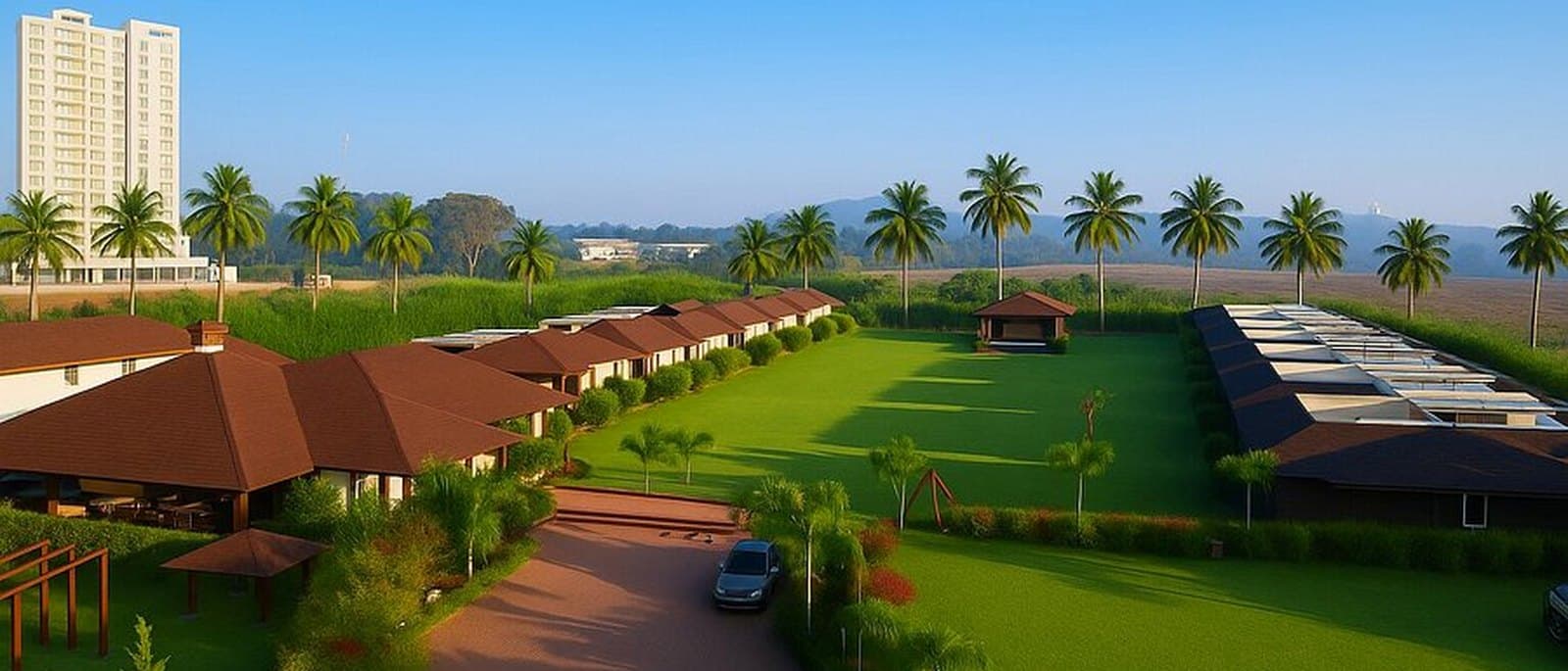 The grounds at Veerdency Resort